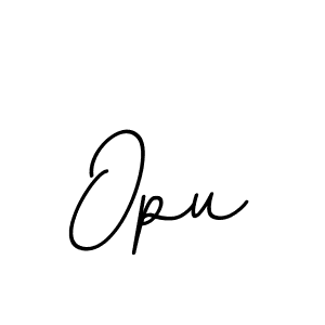 You should practise on your own different ways (BallpointsItalic-DORy9) to write your name (Opu) in signature. don't let someone else do it for you. Opu signature style 11 images and pictures png