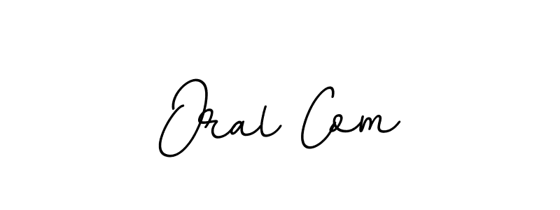Create a beautiful signature design for name Oral Com. With this signature (BallpointsItalic-DORy9) fonts, you can make a handwritten signature for free. Oral Com signature style 11 images and pictures png
