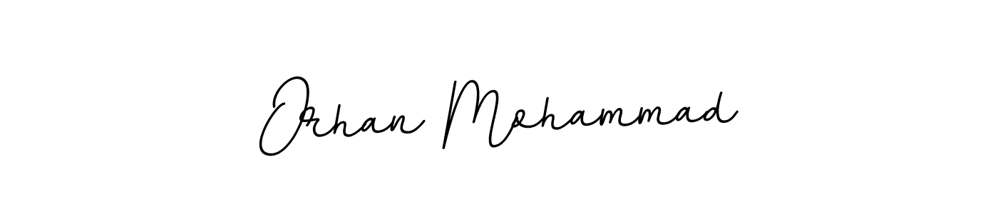 You should practise on your own different ways (BallpointsItalic-DORy9) to write your name (Orhan Mohammad) in signature. don't let someone else do it for you. Orhan Mohammad signature style 11 images and pictures png