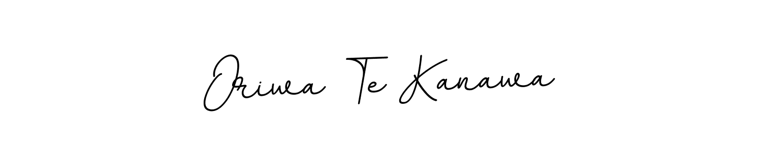 Create a beautiful signature design for name Oriwa Te Kanawa. With this signature (BallpointsItalic-DORy9) fonts, you can make a handwritten signature for free. Oriwa Te Kanawa signature style 11 images and pictures png