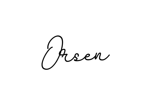 Use a signature maker to create a handwritten signature online. With this signature software, you can design (BallpointsItalic-DORy9) your own signature for name Orsen. Orsen signature style 11 images and pictures png