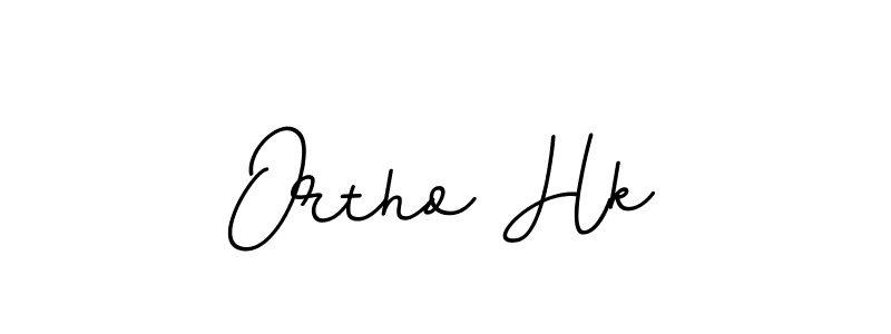 Make a beautiful signature design for name Ortho Hk. With this signature (BallpointsItalic-DORy9) style, you can create a handwritten signature for free. Ortho Hk signature style 11 images and pictures png