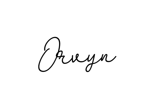 Design your own signature with our free online signature maker. With this signature software, you can create a handwritten (BallpointsItalic-DORy9) signature for name Orvyn. Orvyn signature style 11 images and pictures png