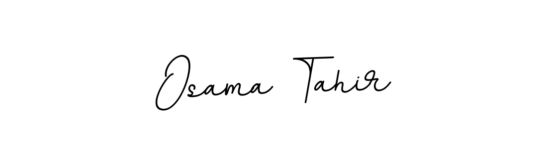 How to make Osama Tahir name signature. Use BallpointsItalic-DORy9 style for creating short signs online. This is the latest handwritten sign. Osama Tahir signature style 11 images and pictures png