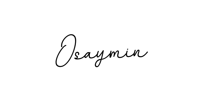 Osaymin stylish signature style. Best Handwritten Sign (BallpointsItalic-DORy9) for my name. Handwritten Signature Collection Ideas for my name Osaymin. Osaymin signature style 11 images and pictures png