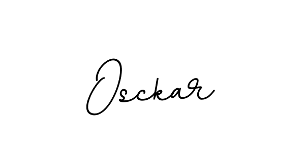 How to make Osckar name signature. Use BallpointsItalic-DORy9 style for creating short signs online. This is the latest handwritten sign. Osckar signature style 11 images and pictures png