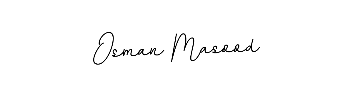 Design your own signature with our free online signature maker. With this signature software, you can create a handwritten (BallpointsItalic-DORy9) signature for name Osman Masood. Osman Masood signature style 11 images and pictures png