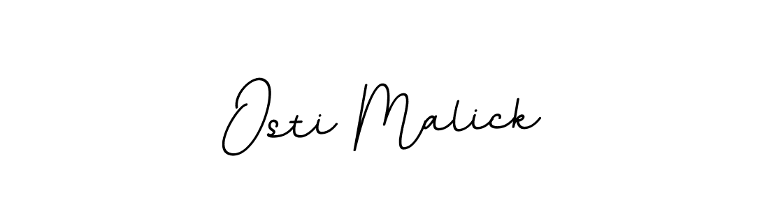 Use a signature maker to create a handwritten signature online. With this signature software, you can design (BallpointsItalic-DORy9) your own signature for name Osti Malick. Osti Malick signature style 11 images and pictures png