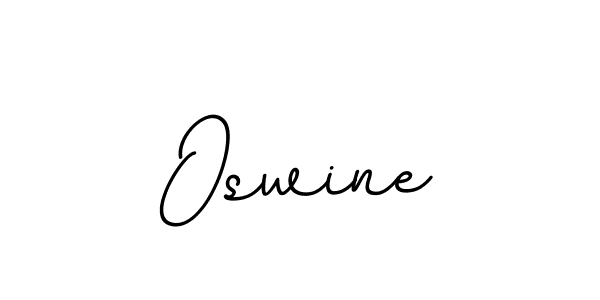 Use a signature maker to create a handwritten signature online. With this signature software, you can design (BallpointsItalic-DORy9) your own signature for name Oswine. Oswine signature style 11 images and pictures png