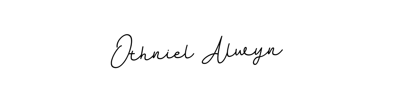 Use a signature maker to create a handwritten signature online. With this signature software, you can design (BallpointsItalic-DORy9) your own signature for name Othniel Alwyn. Othniel Alwyn signature style 11 images and pictures png