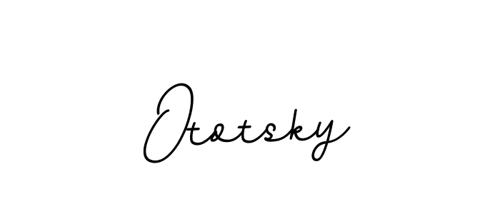 Ototsky stylish signature style. Best Handwritten Sign (BallpointsItalic-DORy9) for my name. Handwritten Signature Collection Ideas for my name Ototsky. Ototsky signature style 11 images and pictures png