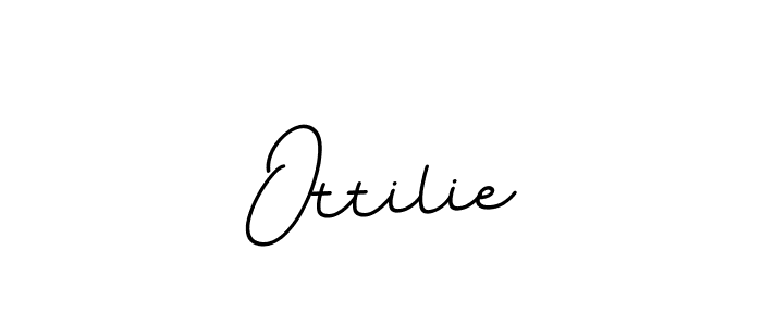 How to make Ottilie name signature. Use BallpointsItalic-DORy9 style for creating short signs online. This is the latest handwritten sign. Ottilie signature style 11 images and pictures png