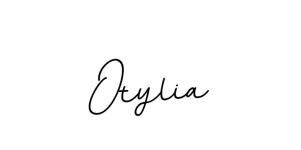 Make a beautiful signature design for name Otylia. With this signature (BallpointsItalic-DORy9) style, you can create a handwritten signature for free. Otylia signature style 11 images and pictures png