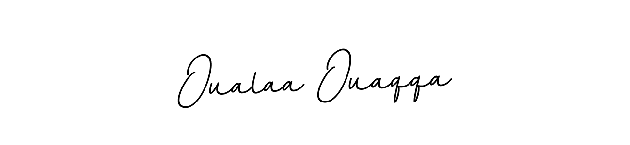 Create a beautiful signature design for name Oualaa Ouaqqa. With this signature (BallpointsItalic-DORy9) fonts, you can make a handwritten signature for free. Oualaa Ouaqqa signature style 11 images and pictures png