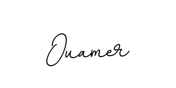 How to make Ouamer signature? BallpointsItalic-DORy9 is a professional autograph style. Create handwritten signature for Ouamer name. Ouamer signature style 11 images and pictures png