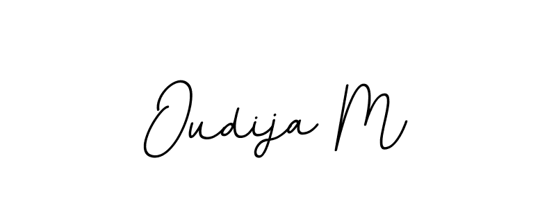 Oudija M stylish signature style. Best Handwritten Sign (BallpointsItalic-DORy9) for my name. Handwritten Signature Collection Ideas for my name Oudija M. Oudija M signature style 11 images and pictures png