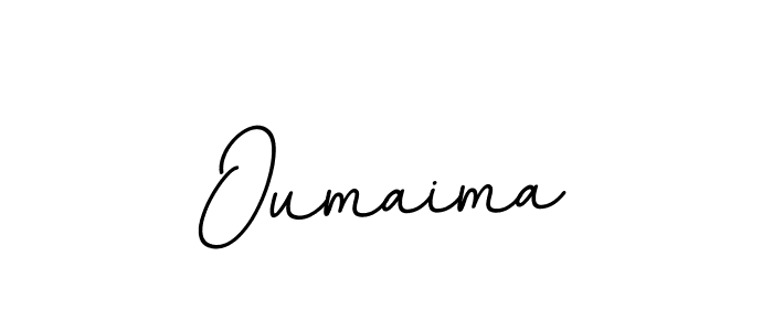 if you are searching for the best signature style for your name Oumaima. so please give up your signature search. here we have designed multiple signature styles  using BallpointsItalic-DORy9. Oumaima signature style 11 images and pictures png