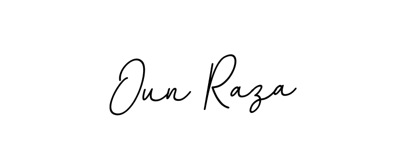 Create a beautiful signature design for name Oun Raza. With this signature (BallpointsItalic-DORy9) fonts, you can make a handwritten signature for free. Oun Raza signature style 11 images and pictures png