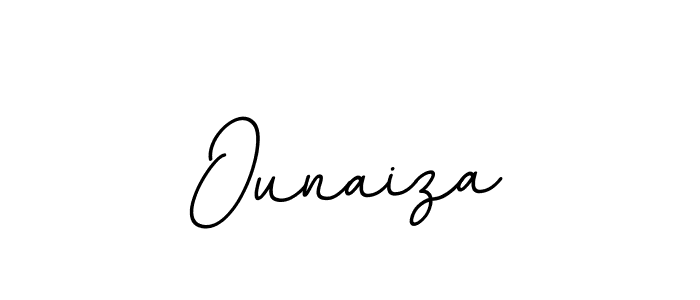 How to make Ounaiza signature? BallpointsItalic-DORy9 is a professional autograph style. Create handwritten signature for Ounaiza name. Ounaiza signature style 11 images and pictures png
