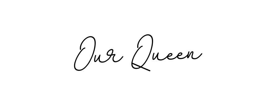 Also we have Our Queen name is the best signature style. Create professional handwritten signature collection using BallpointsItalic-DORy9 autograph style. Our Queen signature style 11 images and pictures png