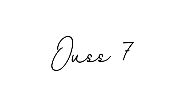 BallpointsItalic-DORy9 is a professional signature style that is perfect for those who want to add a touch of class to their signature. It is also a great choice for those who want to make their signature more unique. Get Ouss 7 name to fancy signature for free. Ouss 7 signature style 11 images and pictures png