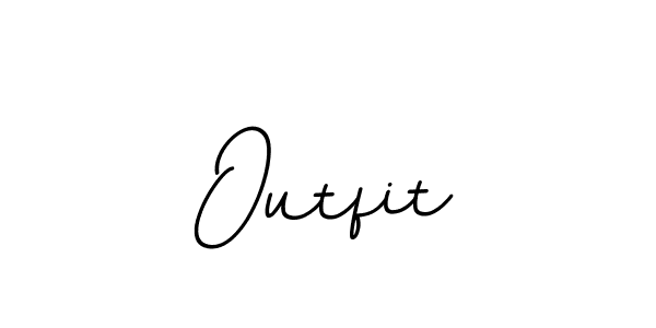 How to make Outfit name signature. Use BallpointsItalic-DORy9 style for creating short signs online. This is the latest handwritten sign. Outfit signature style 11 images and pictures png