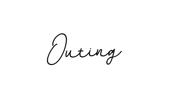 Make a beautiful signature design for name Outing. With this signature (BallpointsItalic-DORy9) style, you can create a handwritten signature for free. Outing signature style 11 images and pictures png