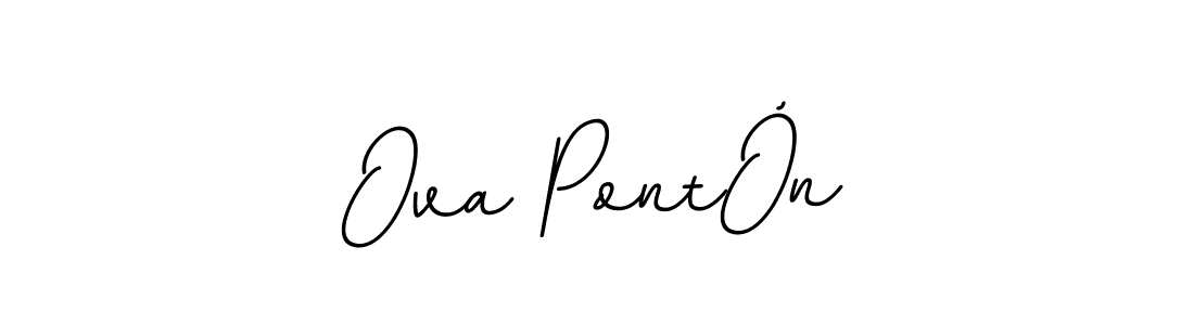 The best way (BallpointsItalic-DORy9) to make a short signature is to pick only two or three words in your name. The name Ova PontÓn include a total of six letters. For converting this name. Ova PontÓn signature style 11 images and pictures png