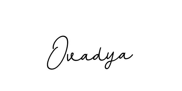 Make a beautiful signature design for name Ovadya. With this signature (BallpointsItalic-DORy9) style, you can create a handwritten signature for free. Ovadya signature style 11 images and pictures png