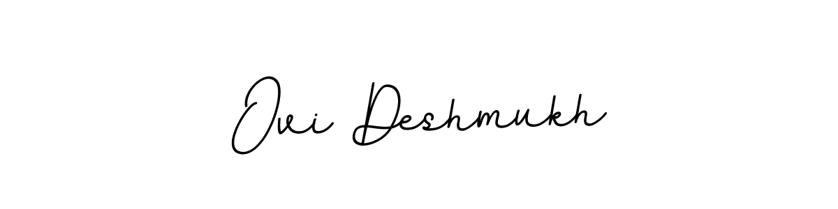 Ovi Deshmukh stylish signature style. Best Handwritten Sign (BallpointsItalic-DORy9) for my name. Handwritten Signature Collection Ideas for my name Ovi Deshmukh. Ovi Deshmukh signature style 11 images and pictures png