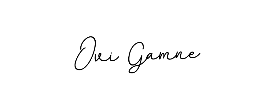 Make a beautiful signature design for name Ovi Gamne. With this signature (BallpointsItalic-DORy9) style, you can create a handwritten signature for free. Ovi Gamne signature style 11 images and pictures png