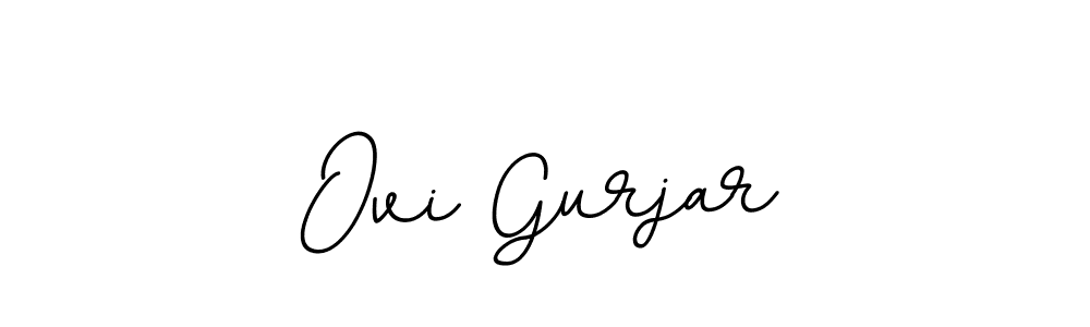 The best way (BallpointsItalic-DORy9) to make a short signature is to pick only two or three words in your name. The name Ovi Gurjar include a total of six letters. For converting this name. Ovi Gurjar signature style 11 images and pictures png