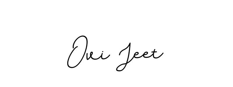 How to make Ovi Jeet name signature. Use BallpointsItalic-DORy9 style for creating short signs online. This is the latest handwritten sign. Ovi Jeet signature style 11 images and pictures png