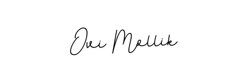 Make a beautiful signature design for name Ovi Mollik. With this signature (BallpointsItalic-DORy9) style, you can create a handwritten signature for free. Ovi Mollik signature style 11 images and pictures png