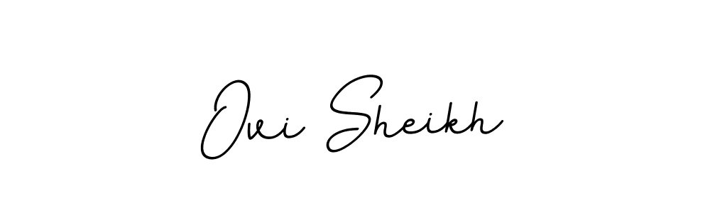 How to make Ovi Sheikh signature? BallpointsItalic-DORy9 is a professional autograph style. Create handwritten signature for Ovi Sheikh name. Ovi Sheikh signature style 11 images and pictures png