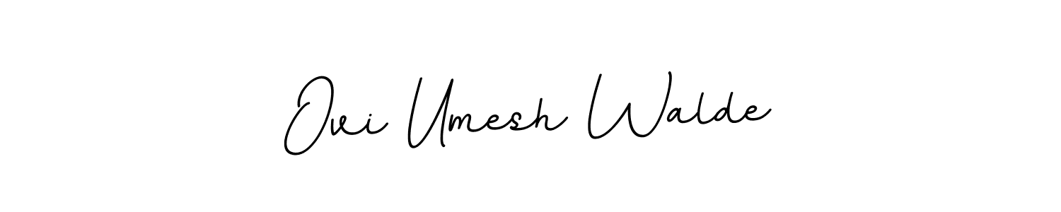 How to make Ovi Umesh Walde signature? BallpointsItalic-DORy9 is a professional autograph style. Create handwritten signature for Ovi Umesh Walde name. Ovi Umesh Walde signature style 11 images and pictures png