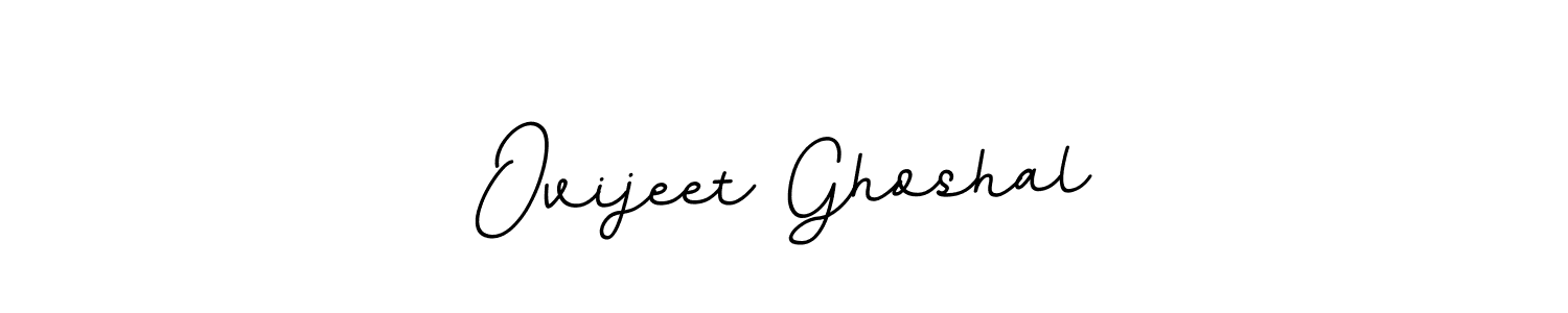 Ovijeet Ghoshal stylish signature style. Best Handwritten Sign (BallpointsItalic-DORy9) for my name. Handwritten Signature Collection Ideas for my name Ovijeet Ghoshal. Ovijeet Ghoshal signature style 11 images and pictures png