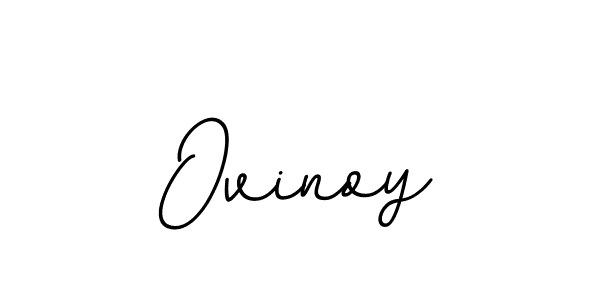 Design your own signature with our free online signature maker. With this signature software, you can create a handwritten (BallpointsItalic-DORy9) signature for name Ovinoy. Ovinoy signature style 11 images and pictures png