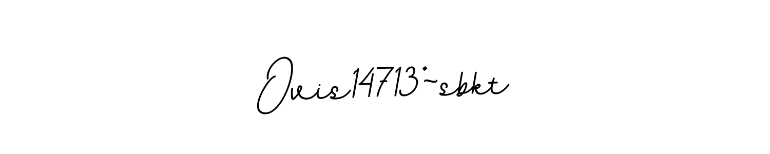 Design your own signature with our free online signature maker. With this signature software, you can create a handwritten (BallpointsItalic-DORy9) signature for name Ovis14713*~sbkt. Ovis14713*~sbkt signature style 11 images and pictures png