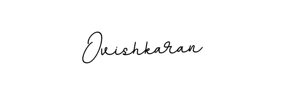 Ovishkaran stylish signature style. Best Handwritten Sign (BallpointsItalic-DORy9) for my name. Handwritten Signature Collection Ideas for my name Ovishkaran. Ovishkaran signature style 11 images and pictures png