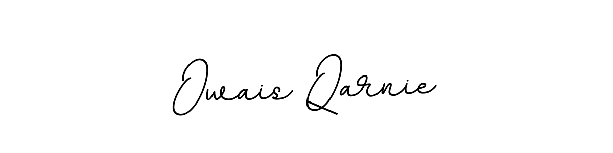 How to make Owais Qarnie name signature. Use BallpointsItalic-DORy9 style for creating short signs online. This is the latest handwritten sign. Owais Qarnie signature style 11 images and pictures png