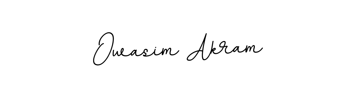 How to make Owasim Akram name signature. Use BallpointsItalic-DORy9 style for creating short signs online. This is the latest handwritten sign. Owasim Akram signature style 11 images and pictures png