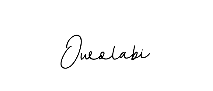 How to make Owolabi name signature. Use BallpointsItalic-DORy9 style for creating short signs online. This is the latest handwritten sign. Owolabi signature style 11 images and pictures png