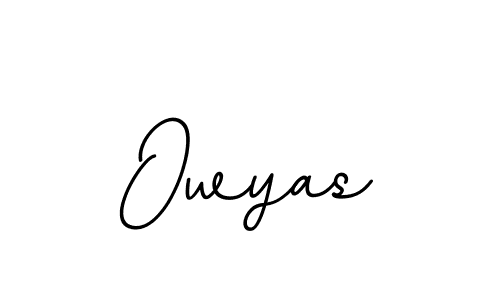 Create a beautiful signature design for name Owyas. With this signature (BallpointsItalic-DORy9) fonts, you can make a handwritten signature for free. Owyas signature style 11 images and pictures png