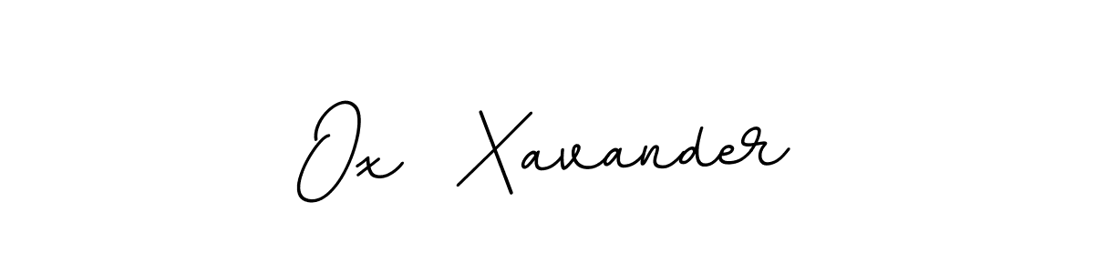 Create a beautiful signature design for name Ox  Xavander. With this signature (BallpointsItalic-DORy9) fonts, you can make a handwritten signature for free. Ox  Xavander signature style 11 images and pictures png