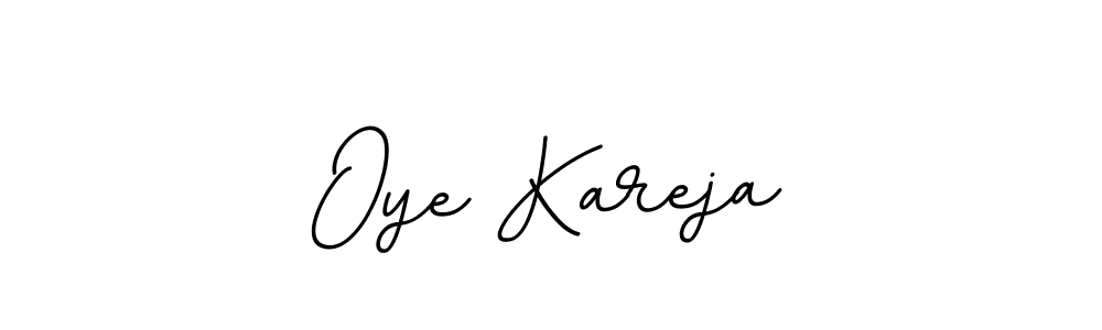 Similarly BallpointsItalic-DORy9 is the best handwritten signature design. Signature creator online .You can use it as an online autograph creator for name Oye Kareja. Oye Kareja signature style 11 images and pictures png