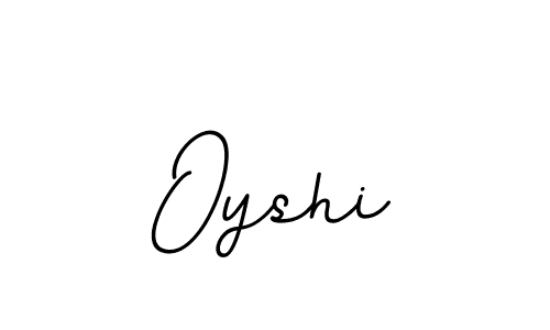 How to make Oyshi name signature. Use BallpointsItalic-DORy9 style for creating short signs online. This is the latest handwritten sign. Oyshi signature style 11 images and pictures png