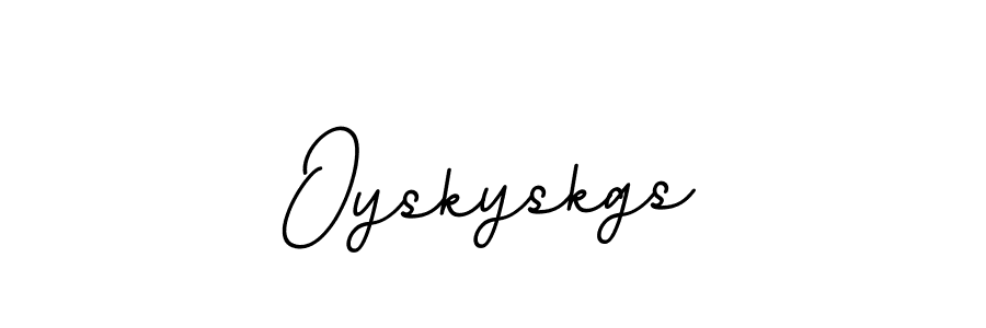 Design your own signature with our free online signature maker. With this signature software, you can create a handwritten (BallpointsItalic-DORy9) signature for name Oyskyskgs. Oyskyskgs signature style 11 images and pictures png