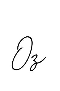 Create a beautiful signature design for name Oz. With this signature (BallpointsItalic-DORy9) fonts, you can make a handwritten signature for free. Oz signature style 11 images and pictures png