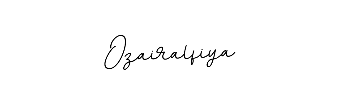 Use a signature maker to create a handwritten signature online. With this signature software, you can design (BallpointsItalic-DORy9) your own signature for name Ozairalfiya. Ozairalfiya signature style 11 images and pictures png